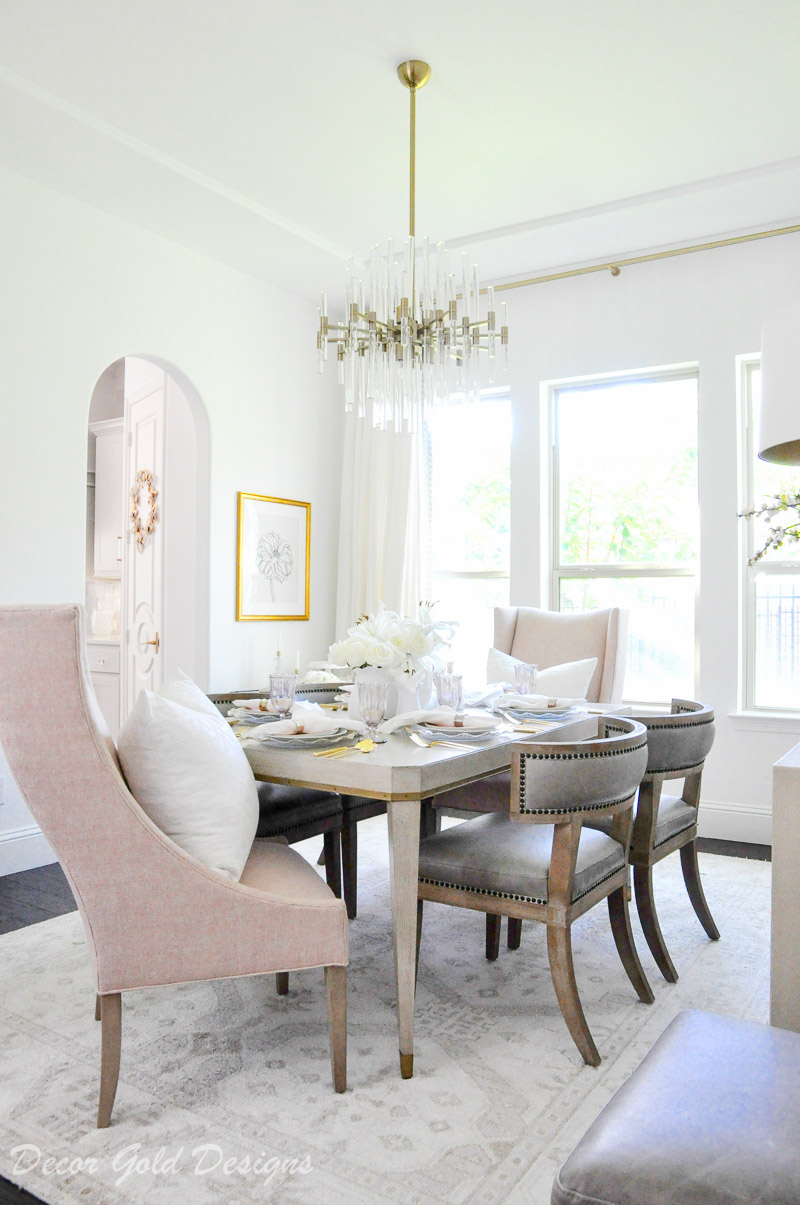 Blush pink tabletop essentials