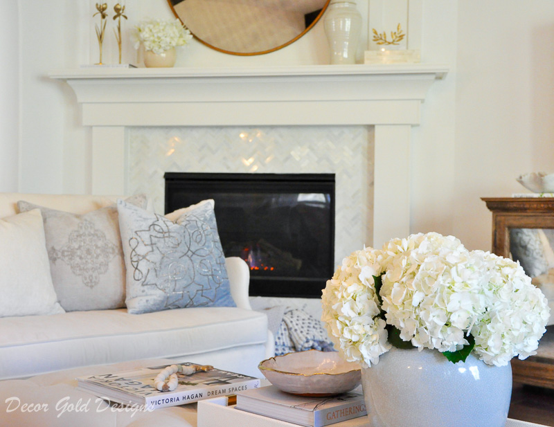 cozy home white fireplace