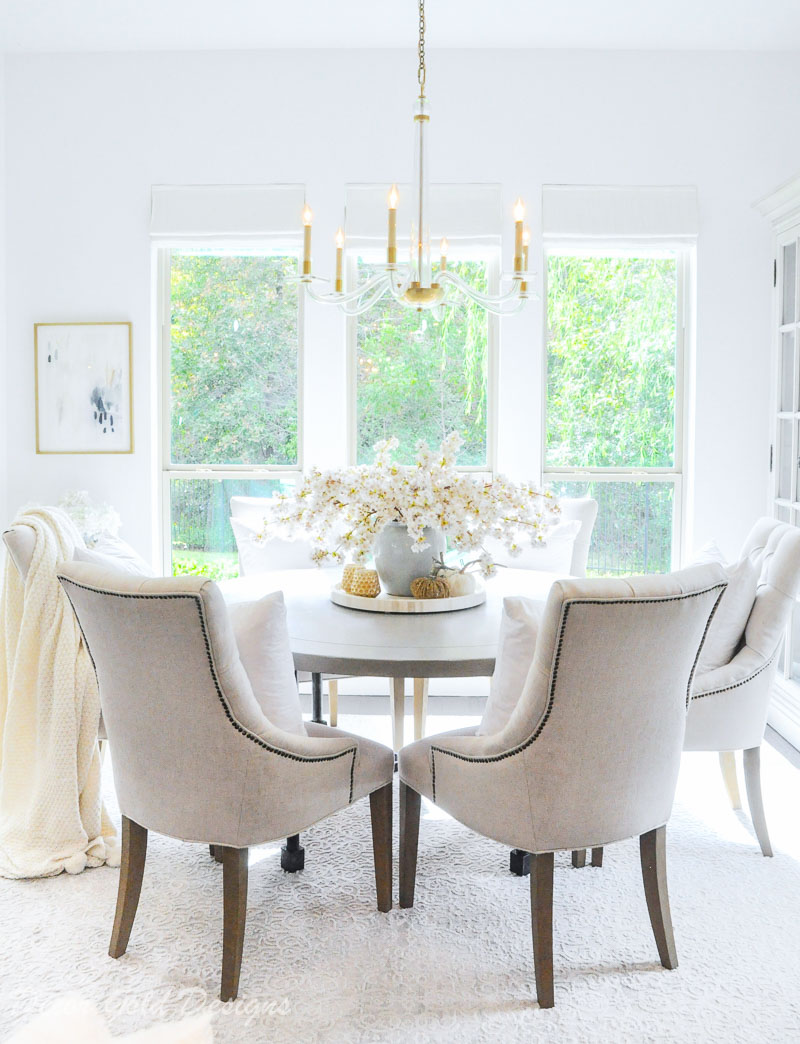 fall home tour styled breakfast nook