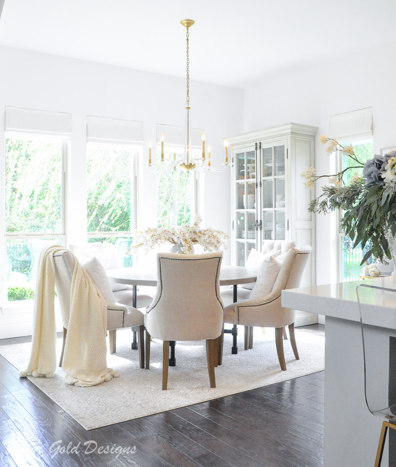 fall home tour styled breakfast nook