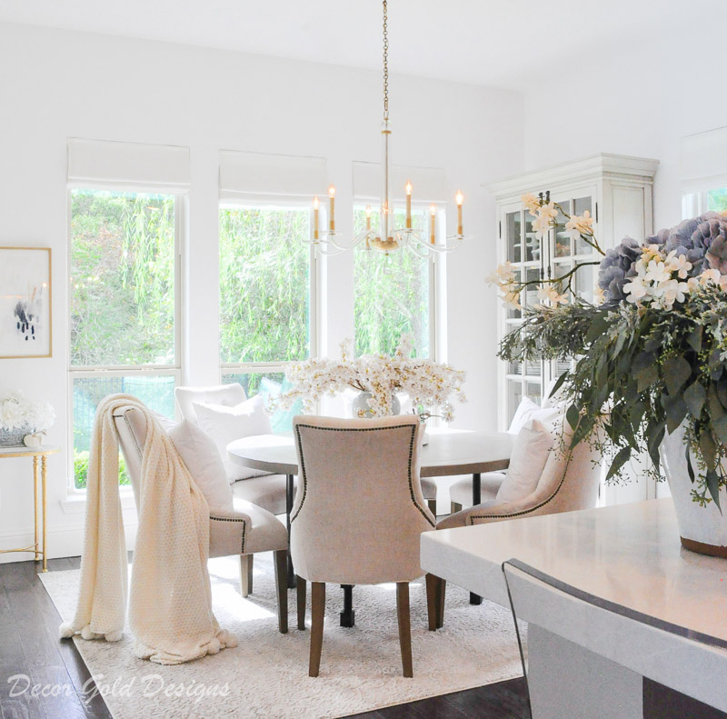 fall home tour kitchen breakfast nook