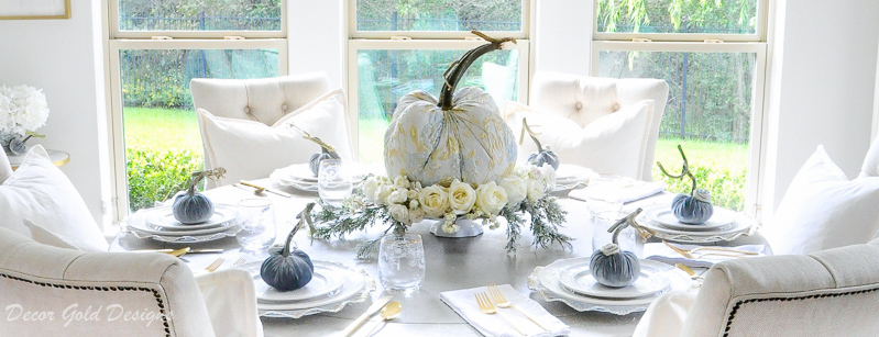 tabletop pumpkin centerpiece styling