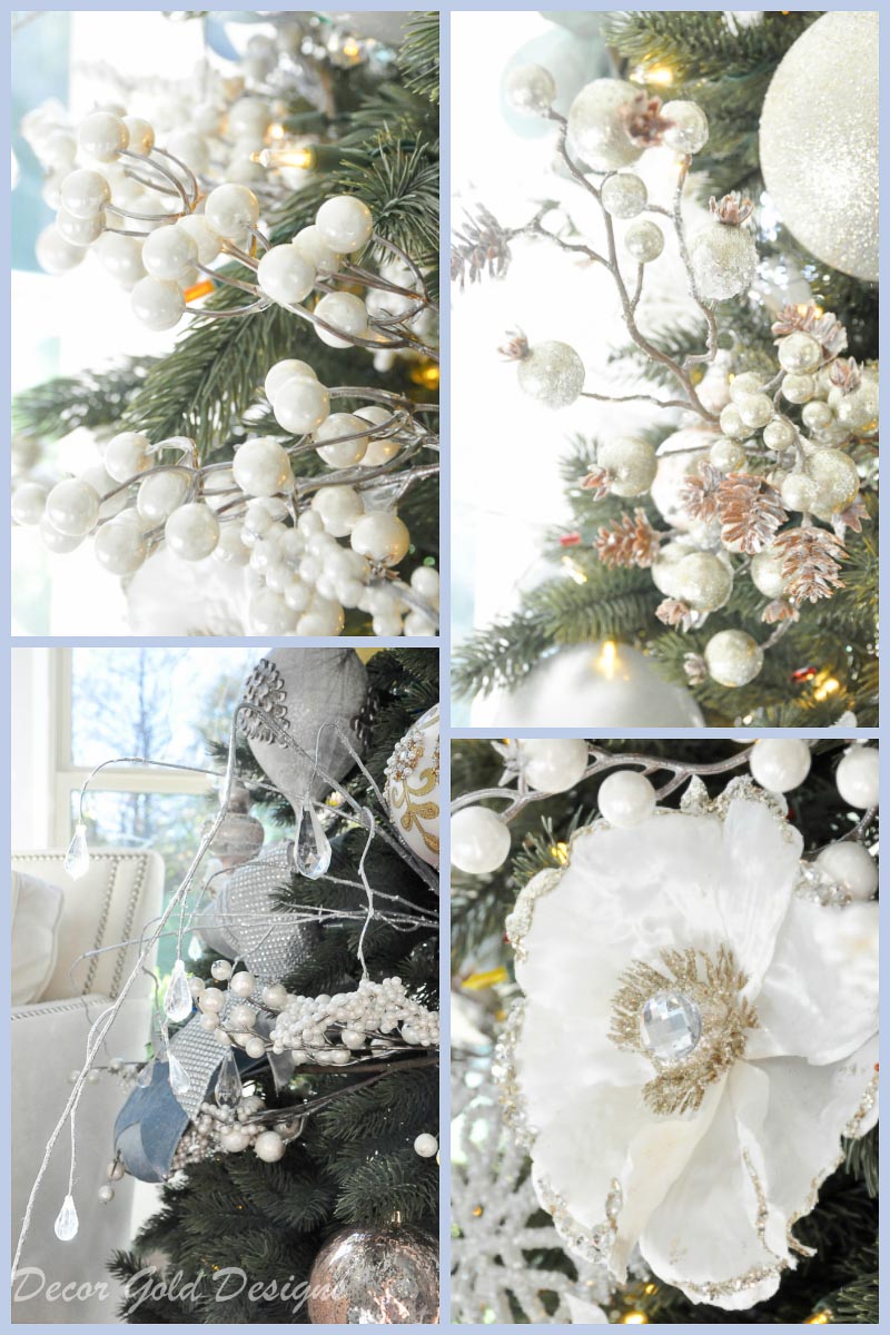 Christmas bedroom tree ornaments sprays