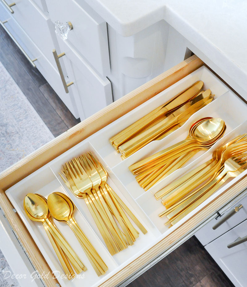 Kitchen organization project silverware drawer