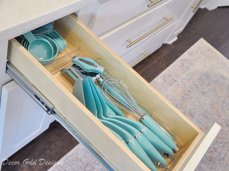 Kitchen organization project cooking utensil drawer