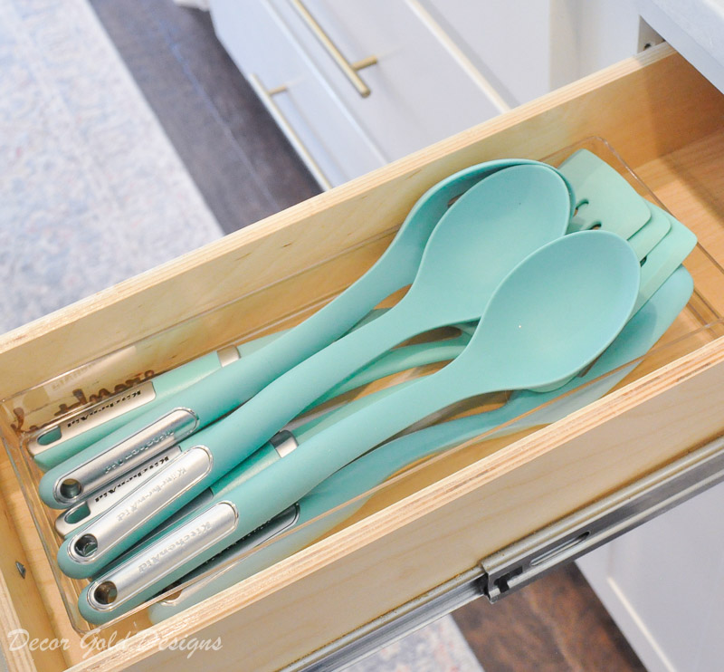 Kitchen organization project cooking utensil drawer