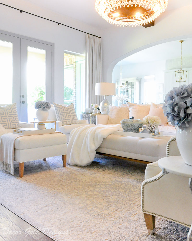 winter home tour cozy and inviting living room gorgeous chandelier