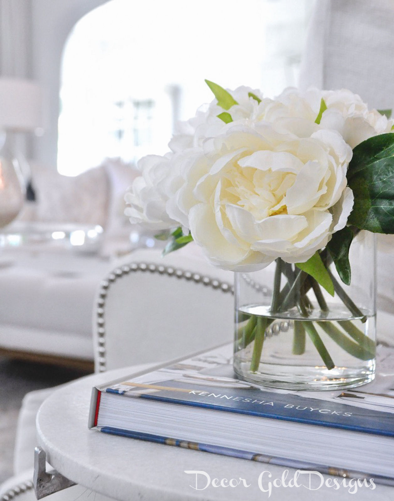 Spring home tour beautiful white arrangement