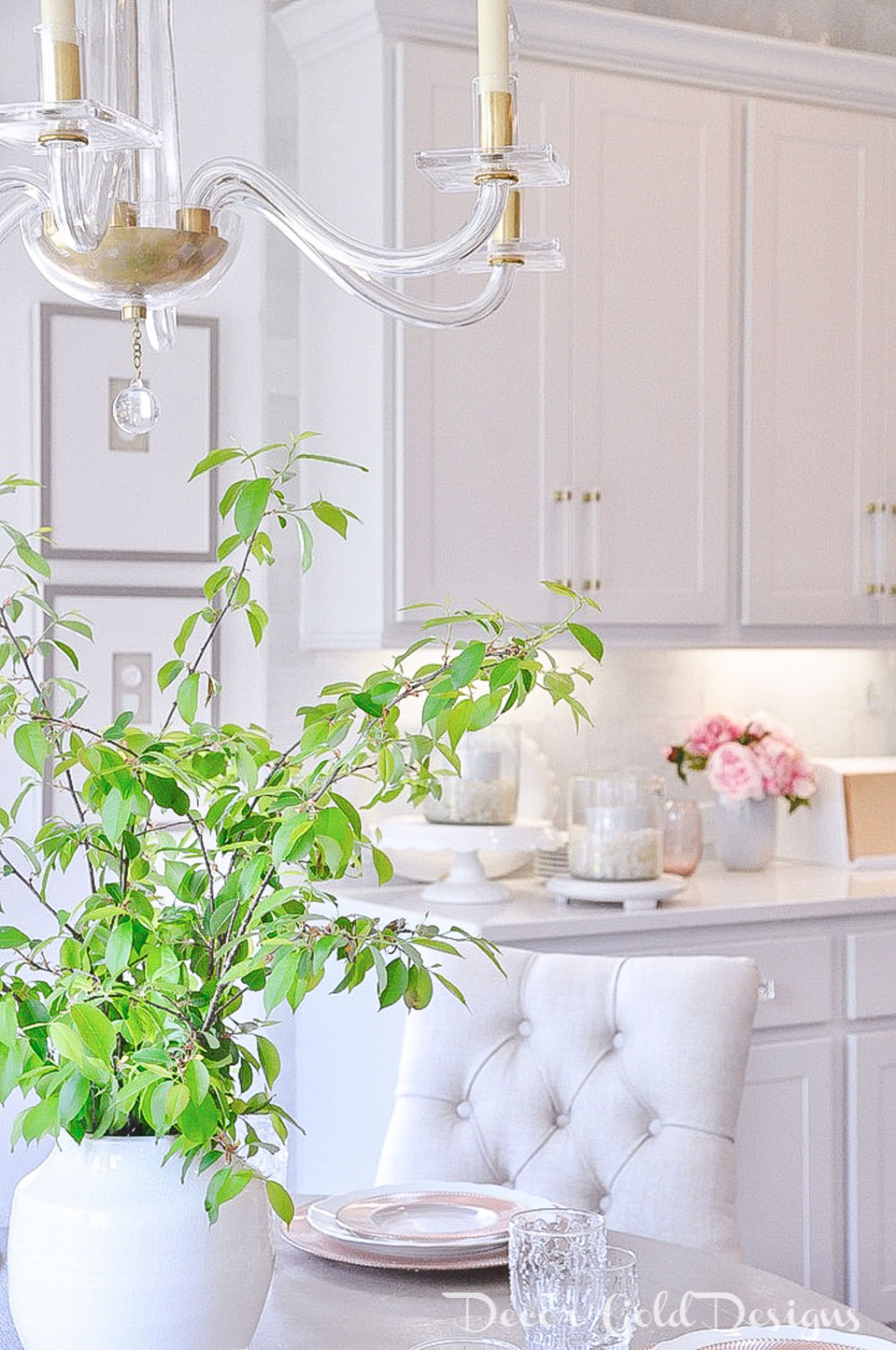 Spring home tour breakfast room view kitchen