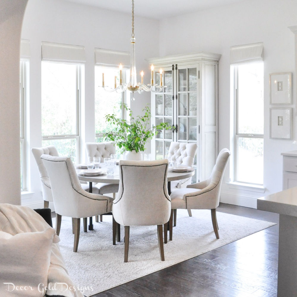 Spring home tour neutral breakfast room