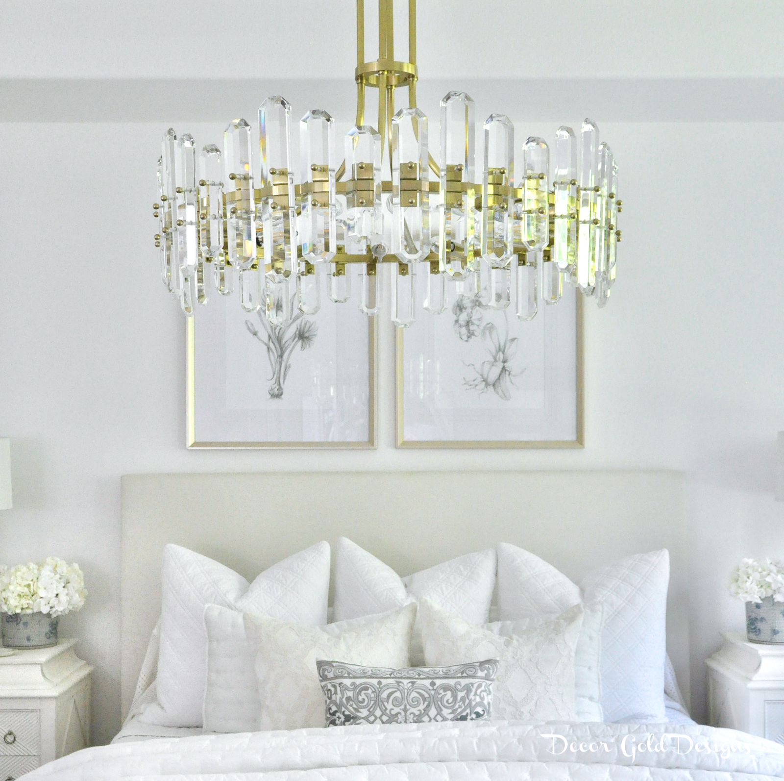 Dream lighting bright white bedroom