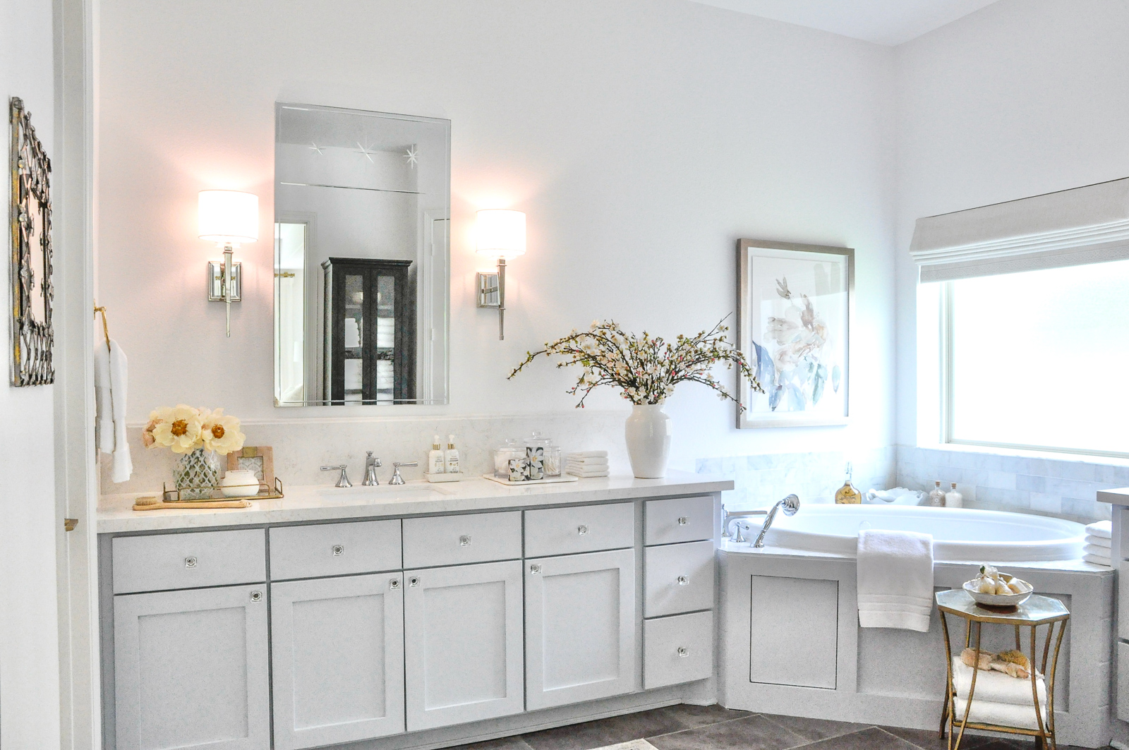 Master bathroom bright beautiful reveal