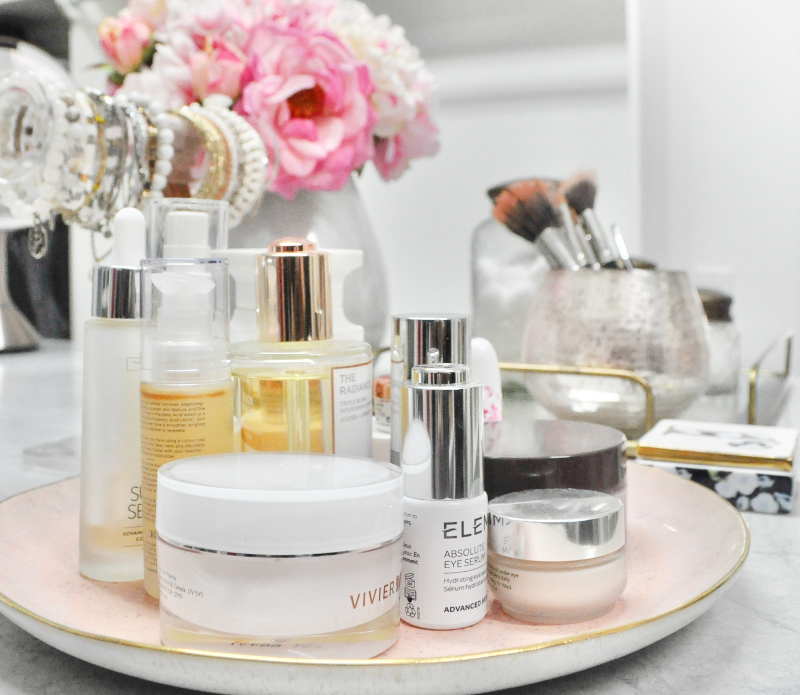 Create beautiful organized closet dresser top space skin care