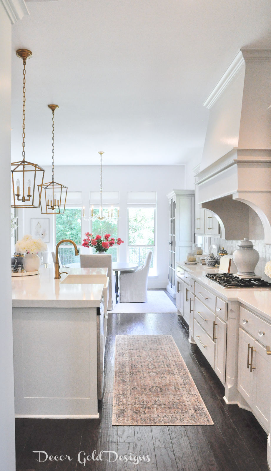 Summer home tour bright white kitchen