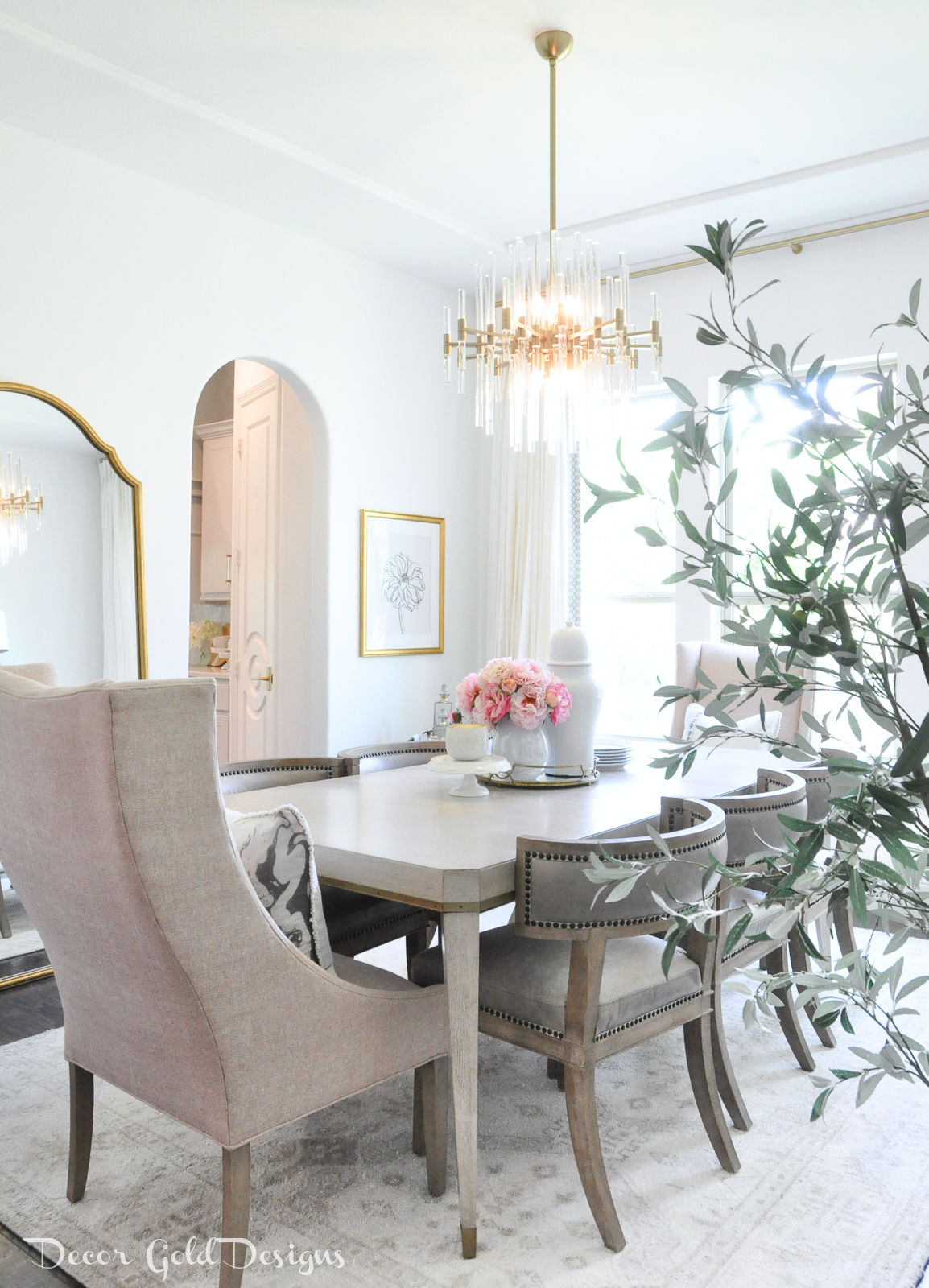 Summer home tour dining room