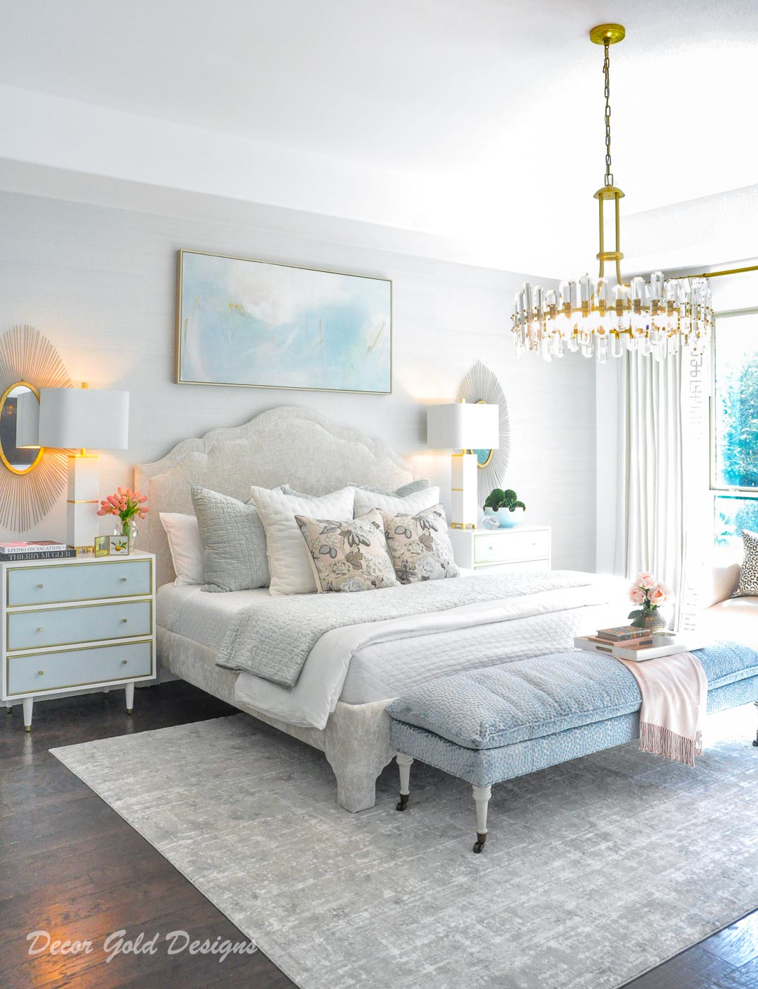 southern glam master bedroom reveal