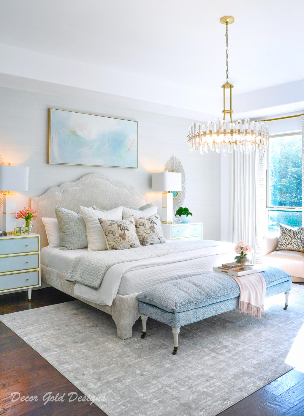 Southern glam master bedroom reveal