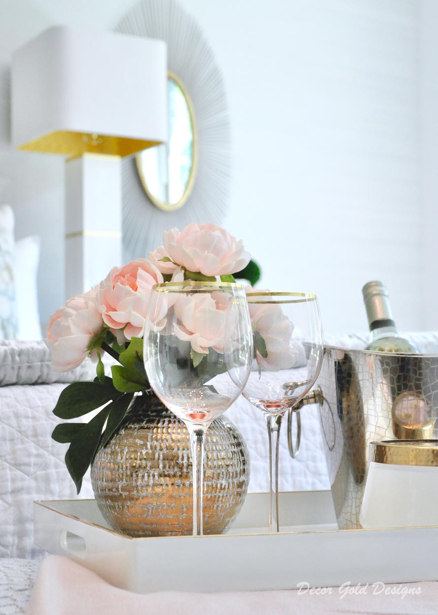 Southern glam master bedroom reveal accessories