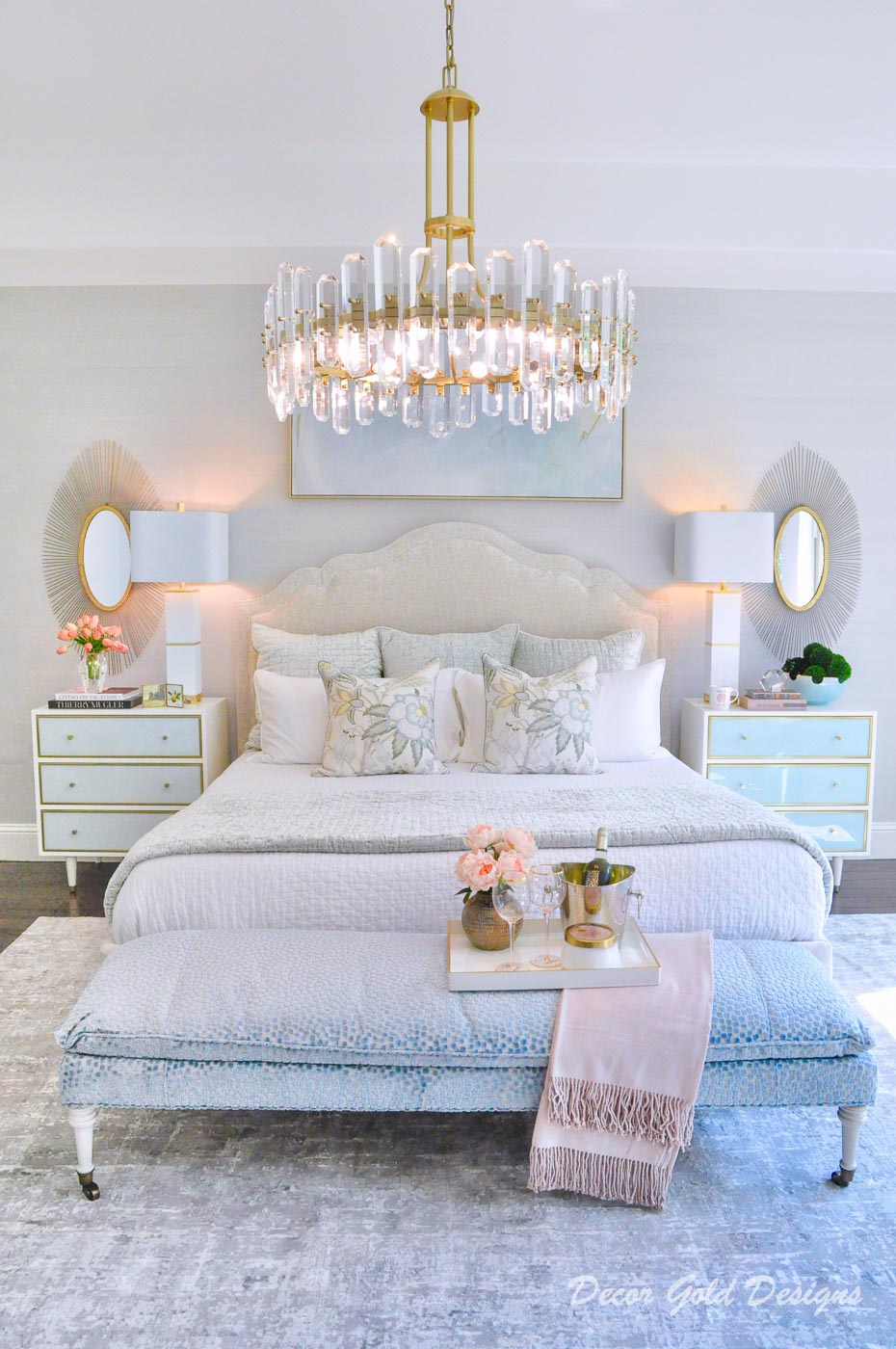 Southern Glam Master Bedroom Reveal - Decor Gold Designs