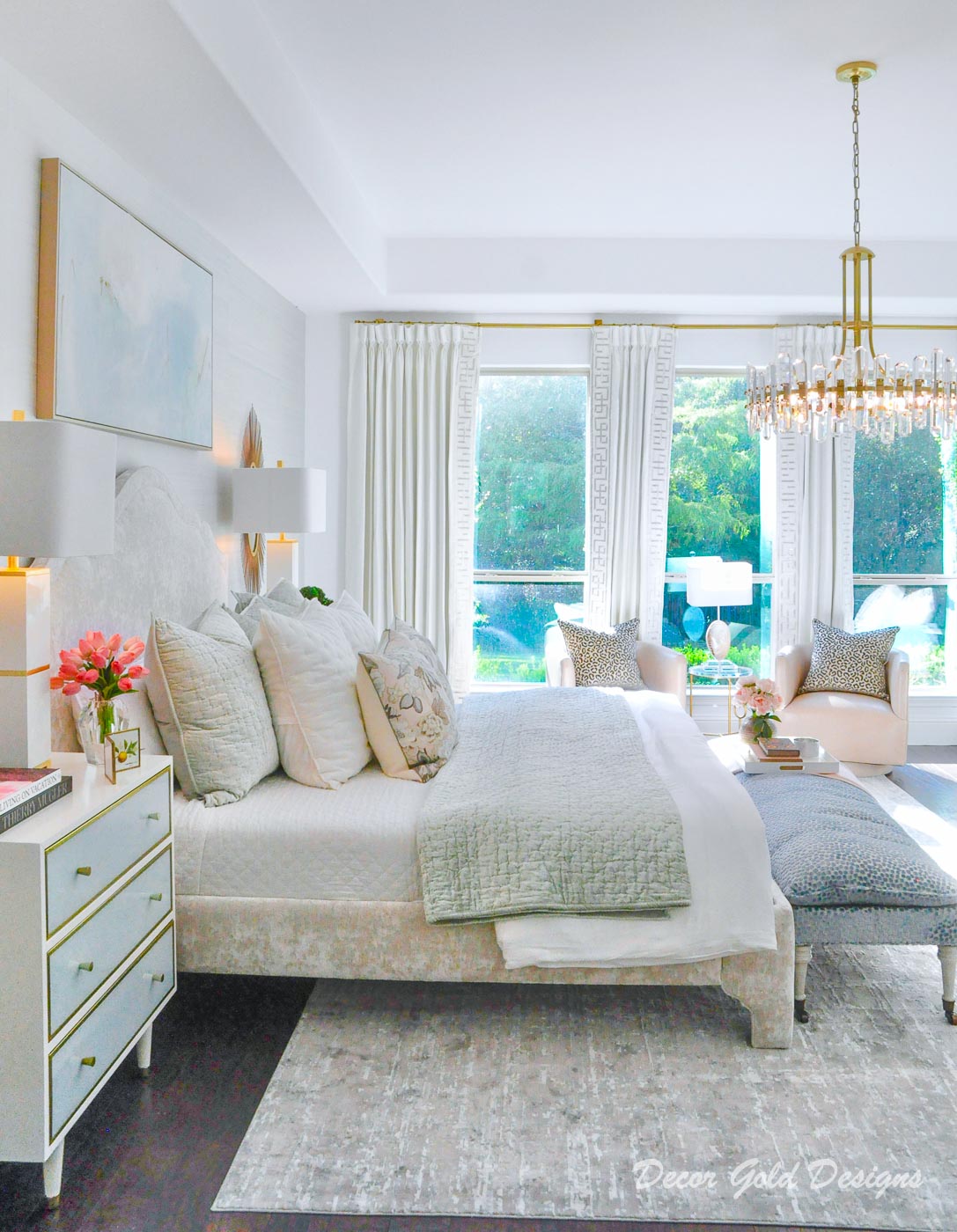 Southern glam master bedroom reveal