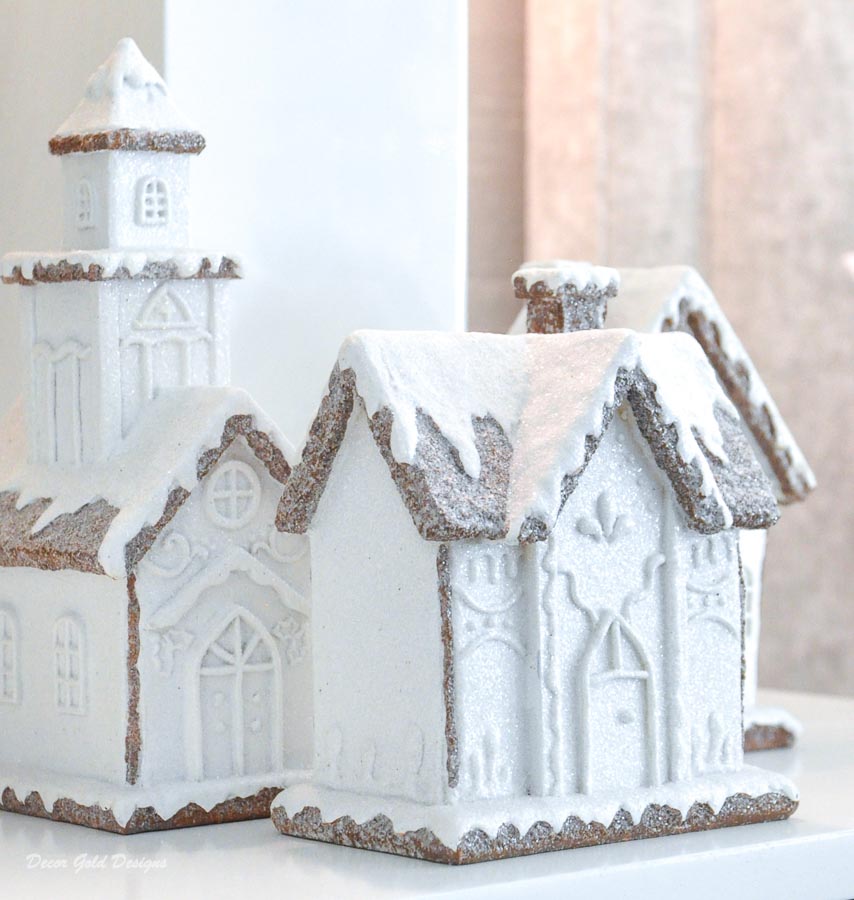 Christmas bedroom decor snowy houses