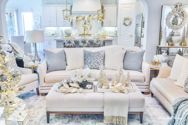 Gold silver and clearance grey living room