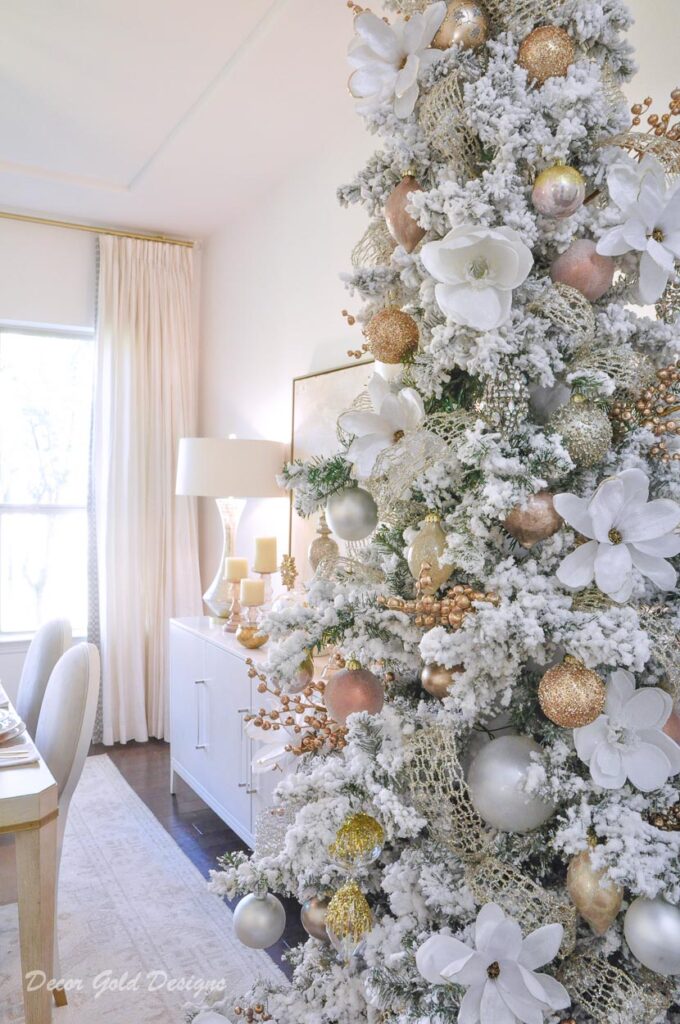 Beautifully decorated Christmas trees
