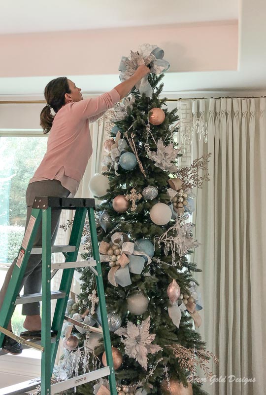 Jenny Tamplin interior designer creates beautiful Christmas trees