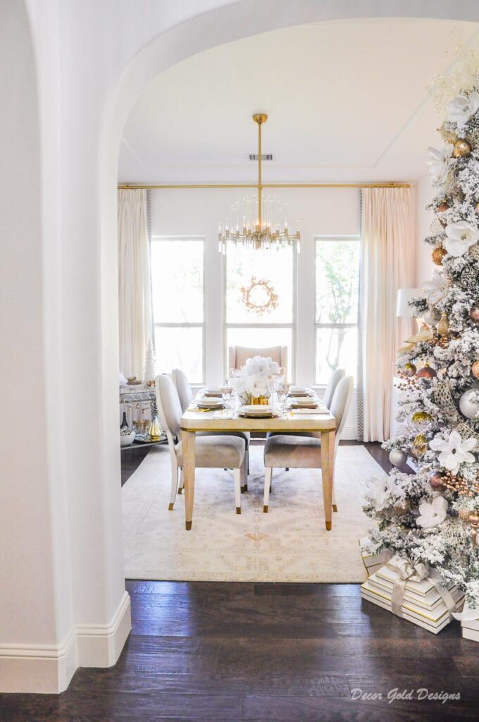 Christmas dining room