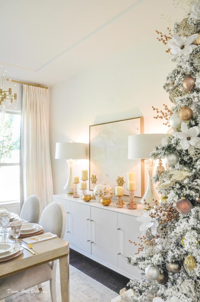 Christmas dining room