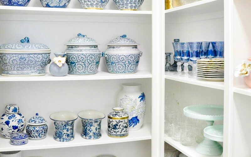 Beautiful entertaining closet