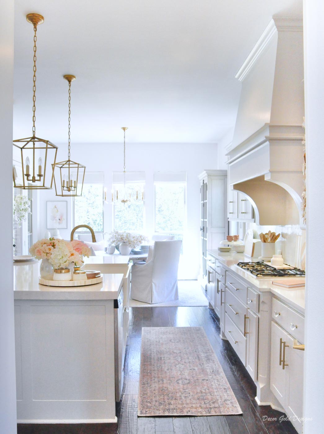 Spring home tour kitchen beautiful counters styled spring decor 