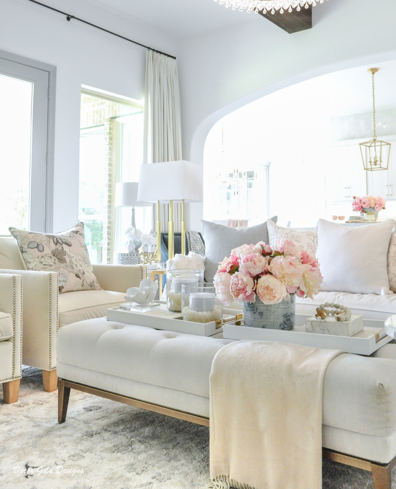 Spring home tour living room beautiful decorative accessories