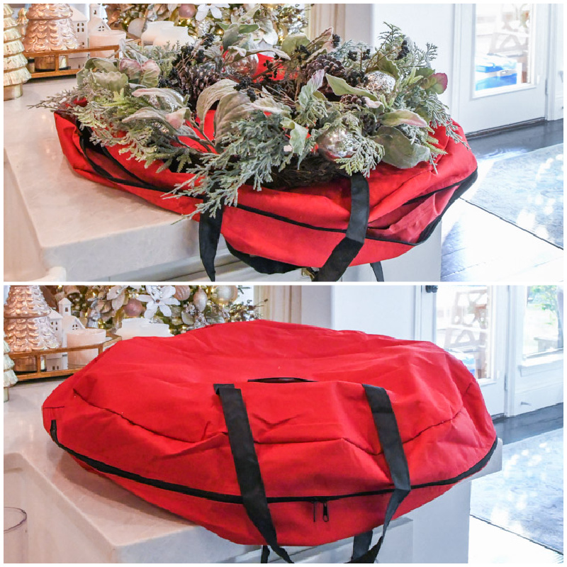 Christmas storage tips wreath bag