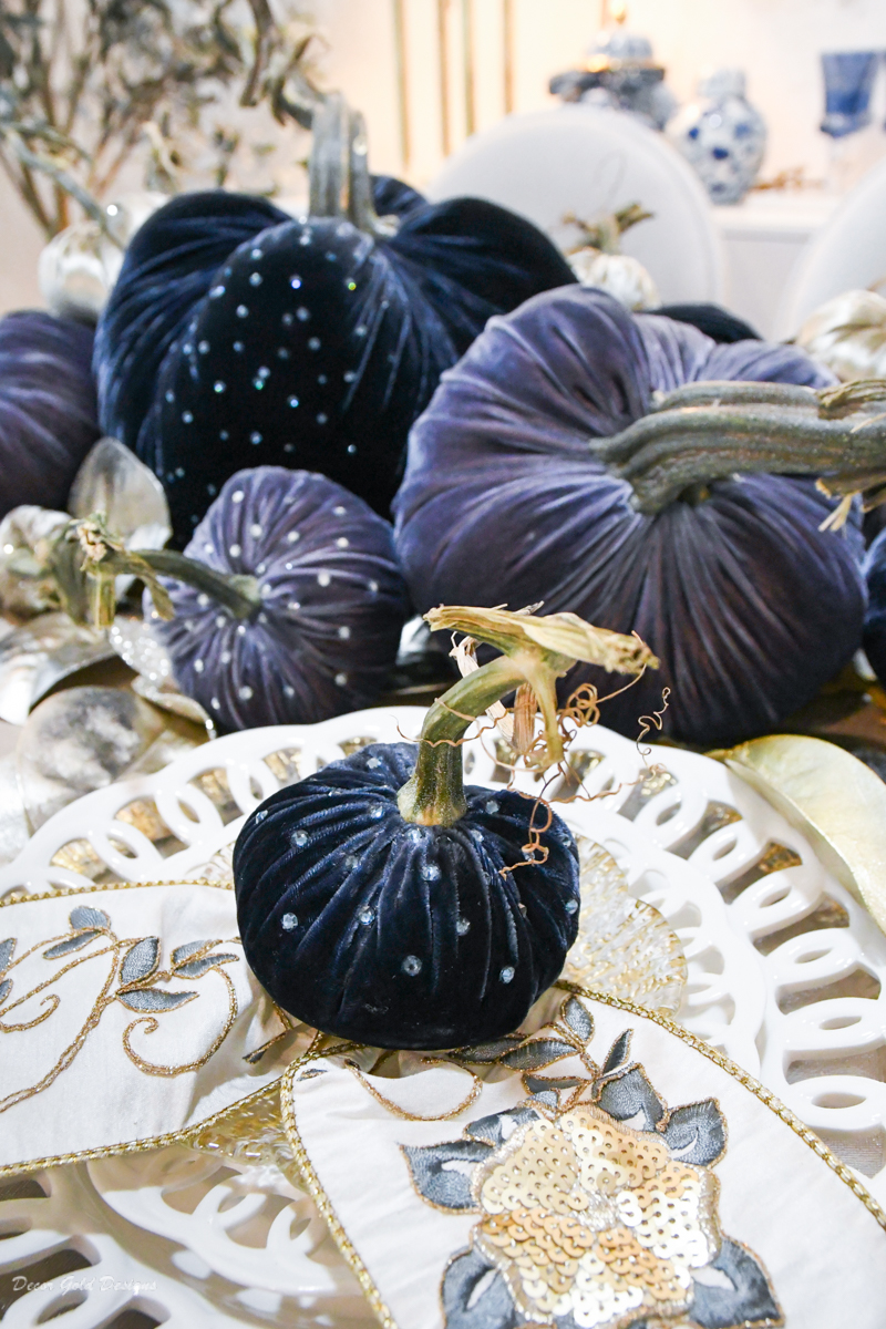 Beautiful Blue Pumpkins Fall