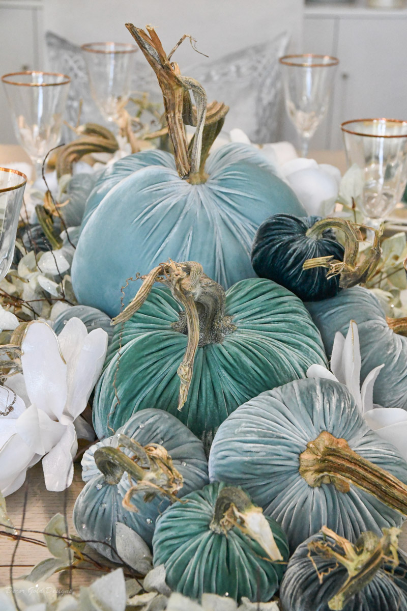 fall dining room shades blue