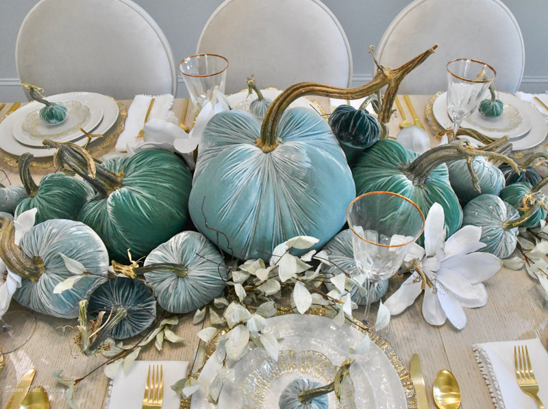 fall dining room shades blue
