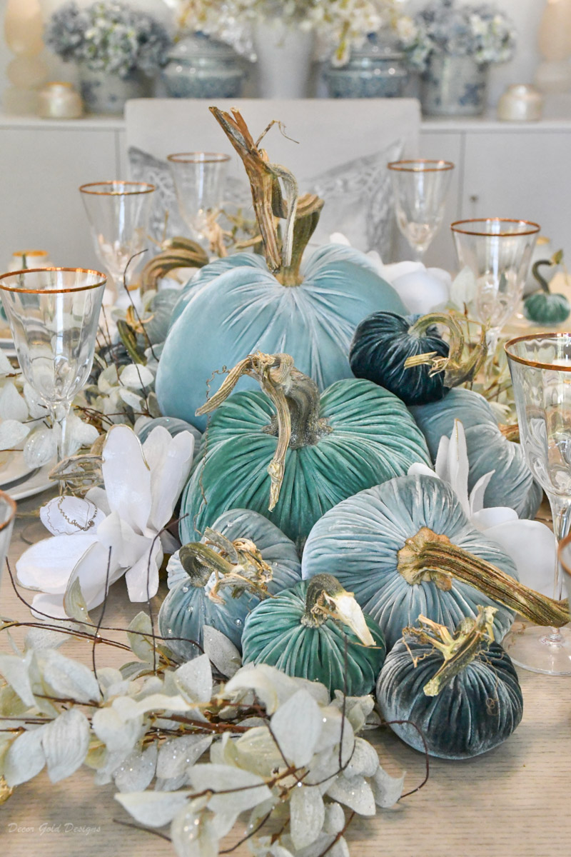 fall dining room shades blue