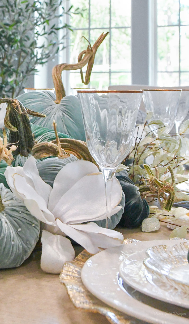 fall dining room shades blue