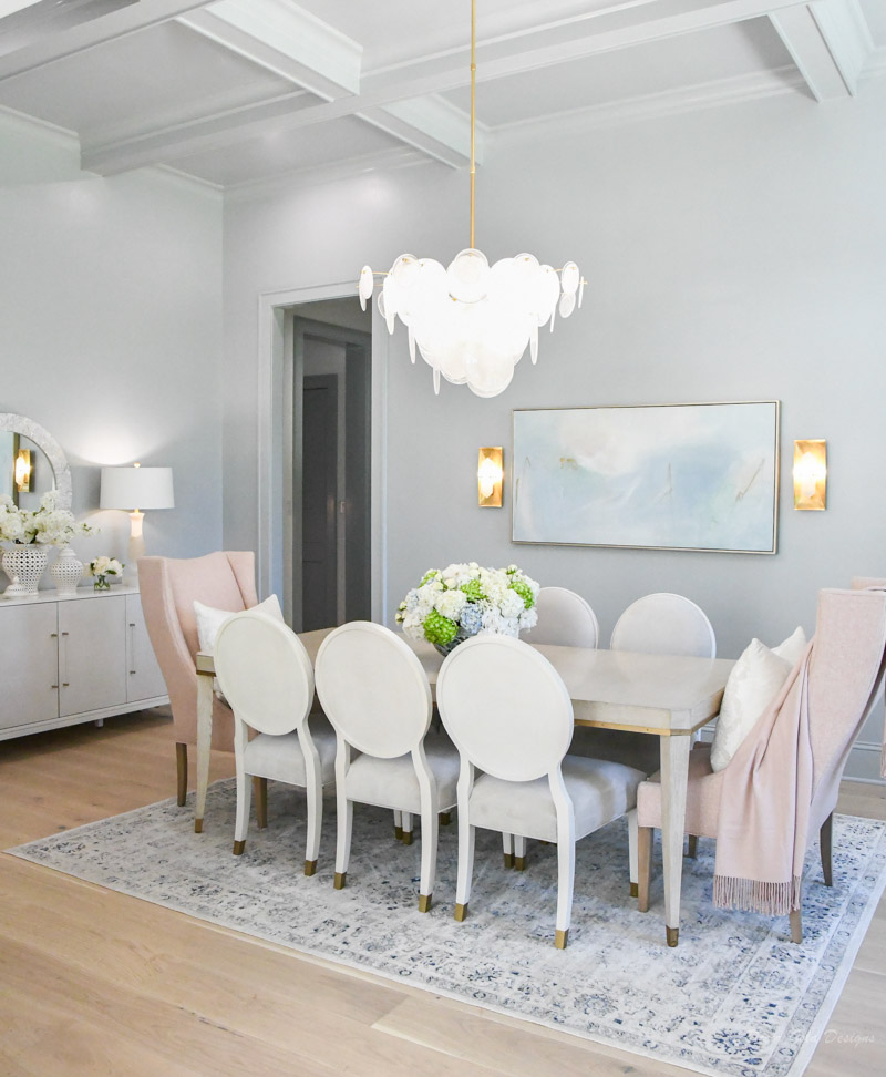 New dining room reveal beautiful chandelier sconces