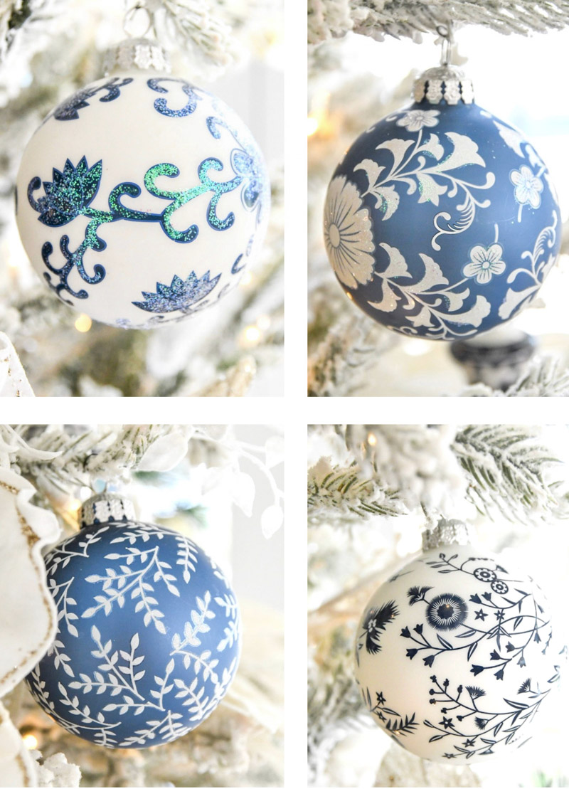 Timeless blue Christmas tree