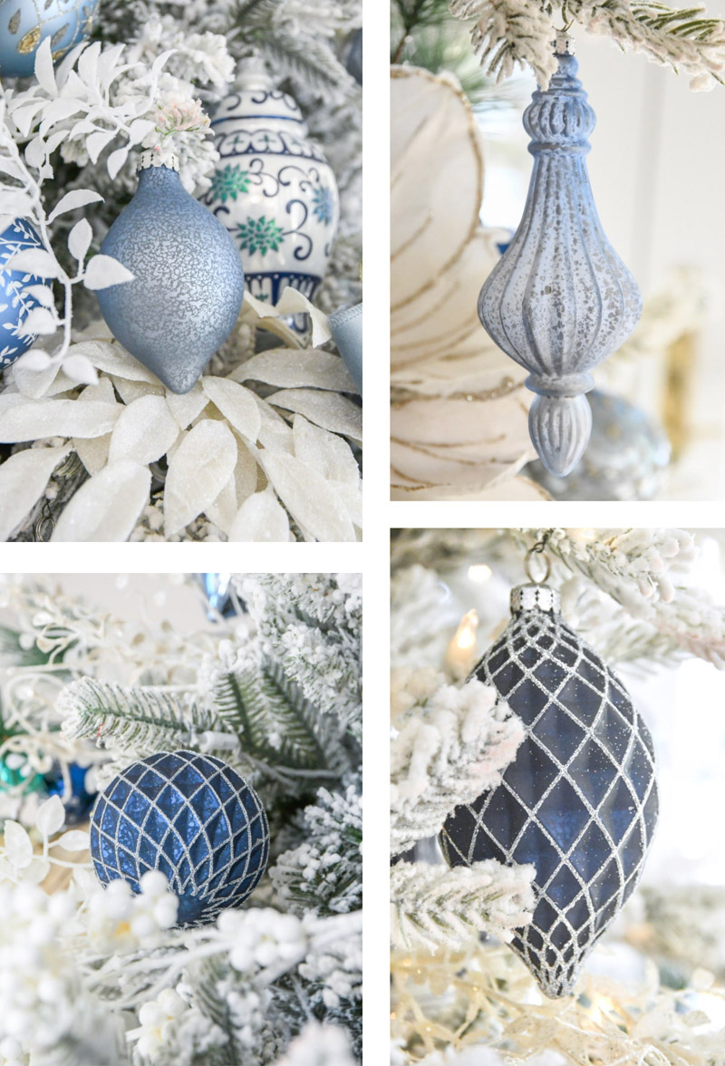 Timeless blue Christmas tree