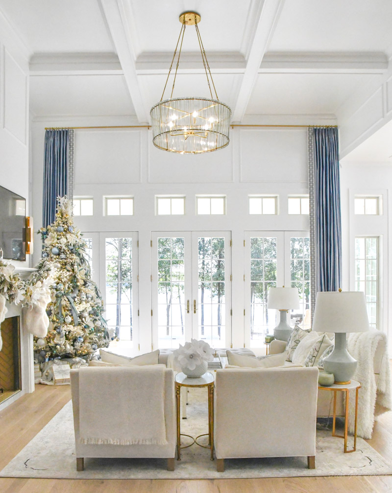 Living room drapery panels