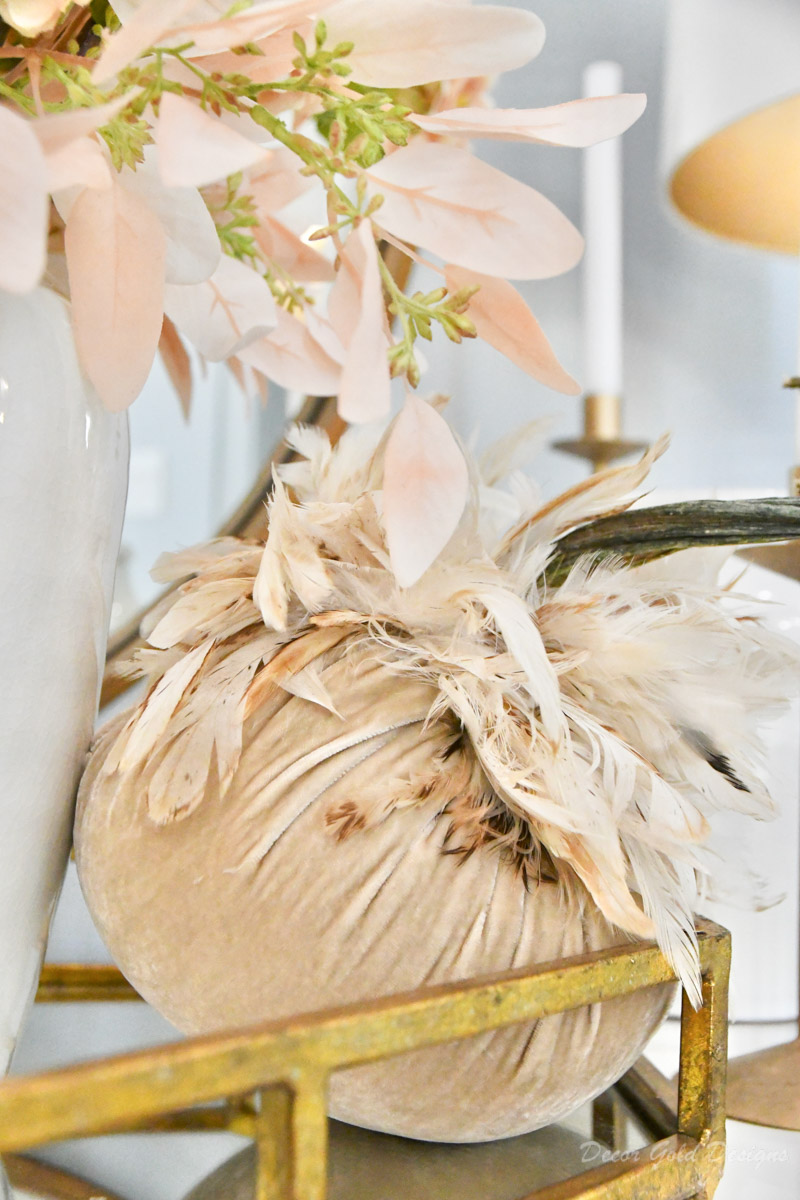 beautiful dining room with soft autumn hues
