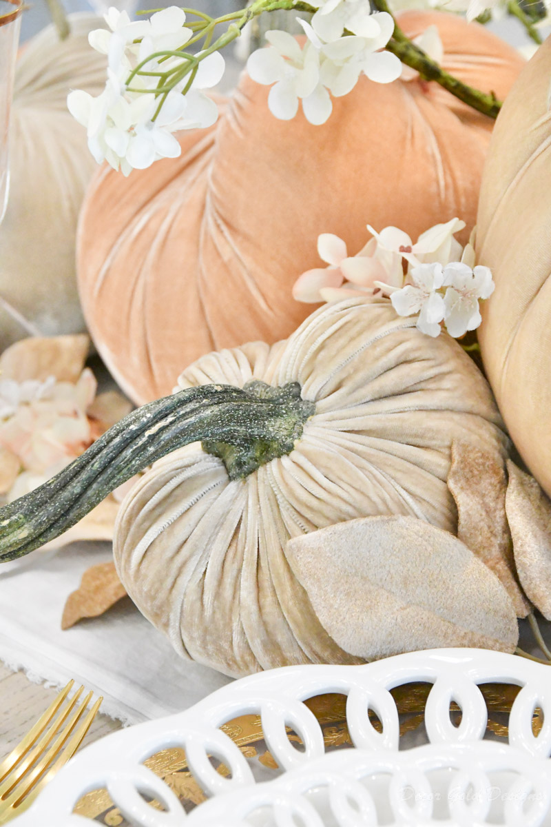 beautiful dining room with soft autumn hues