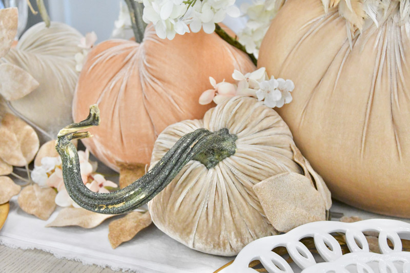 beautiful dining room with soft autumn hues