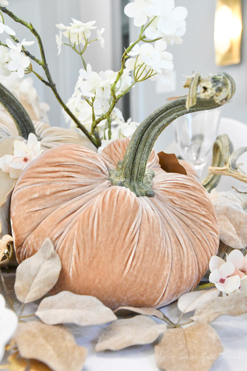 beautiful dining room with soft autumn hues