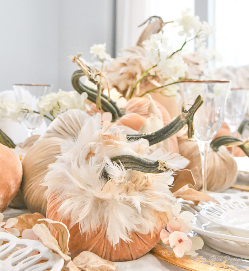 beautiful dining room with soft autumn hues