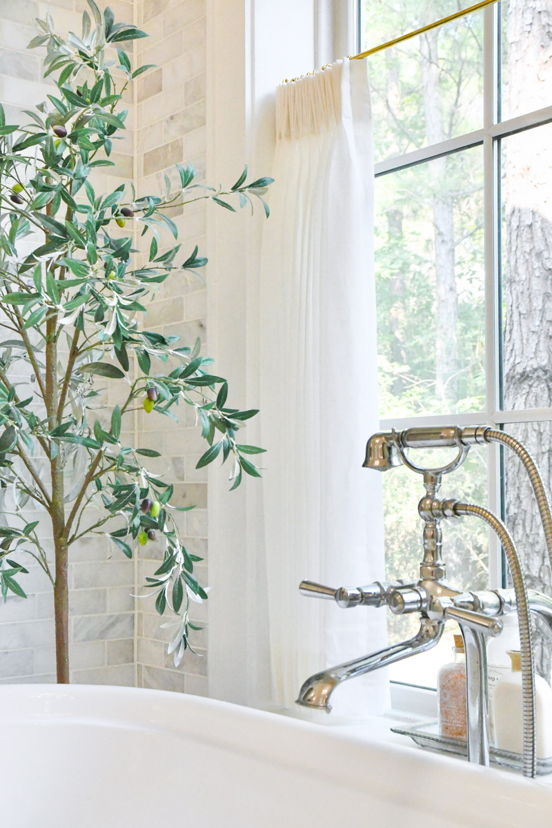 new home primary bathroom tub faucet