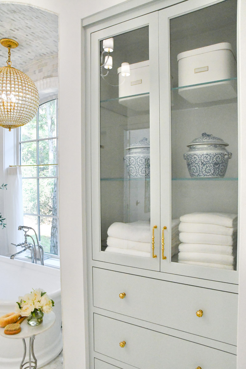 new home primary bathroom built-ins